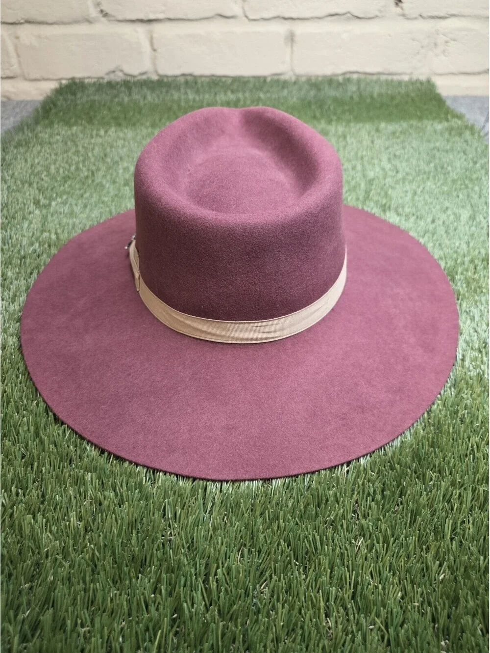 Charlie 1 Horse Women's Highway Hat Burgundy Wool Felt Western Boho - Size Large